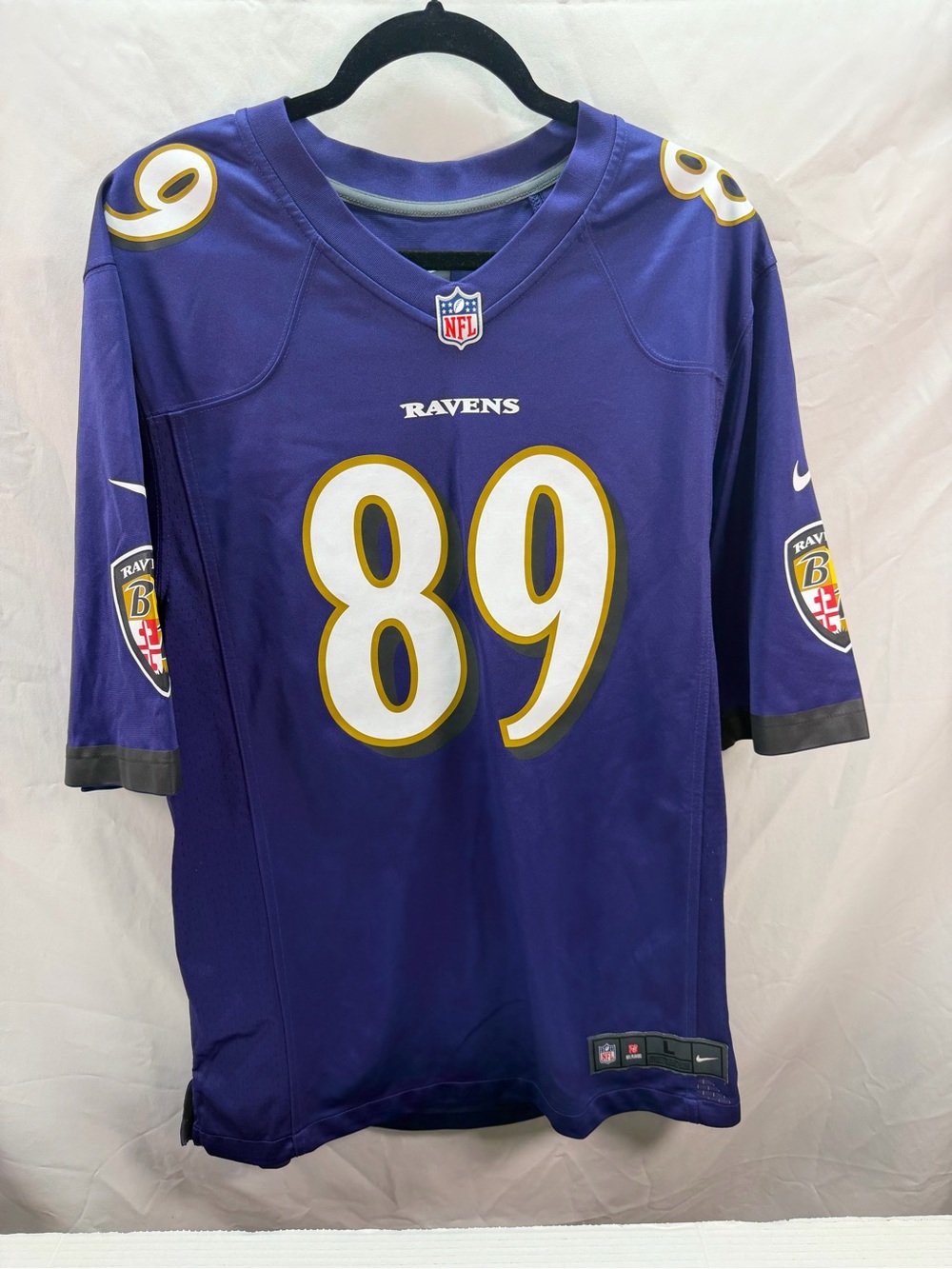 NIKE Baltimore Ravens Mark Andrews #89 On Field NFL Jersey Men’s L Purple